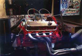 Dale Walter Engine on Dynometer